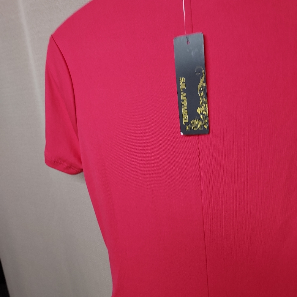 Boutique cute size L fuchsia jumpsuit - Picture 4 of 4